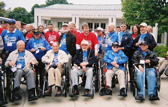 Frank and the group of veterans honored this day.