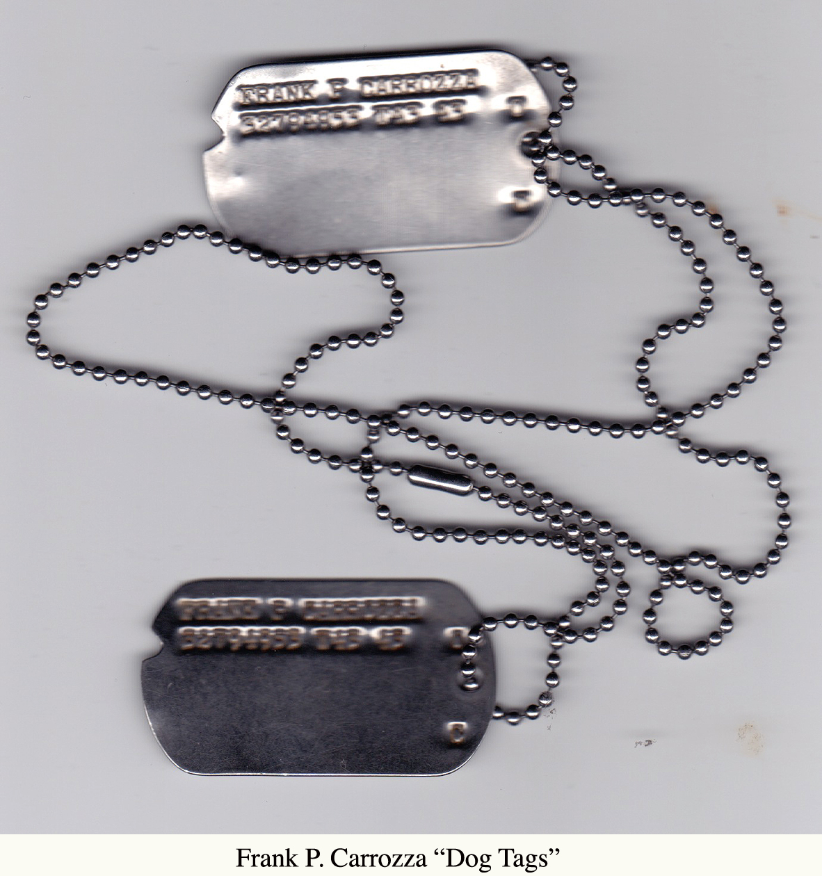 information on dog tags military