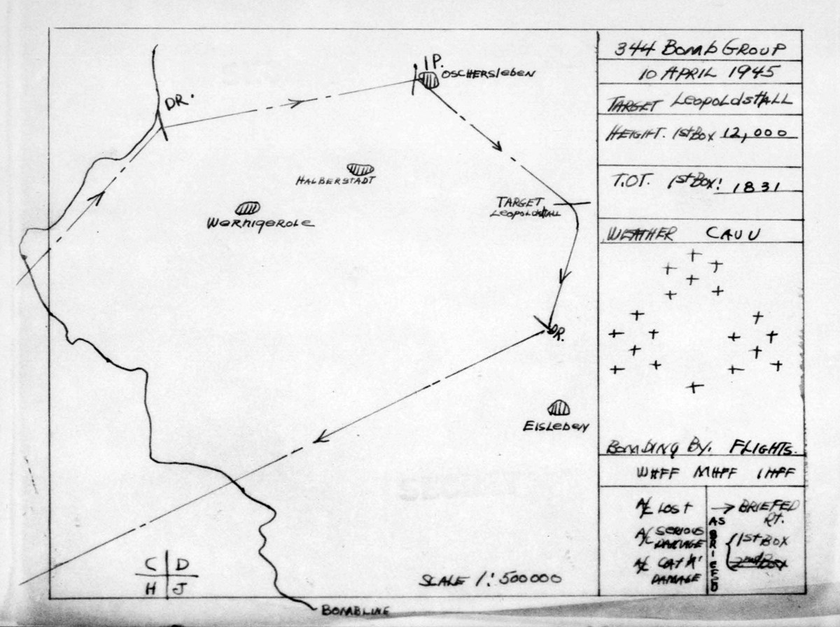 April 10, 1945 Map