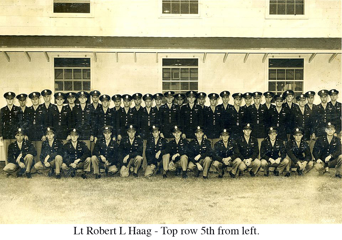 Lt Robert L Haag - Top row 5th from left. I guess from his graduating class