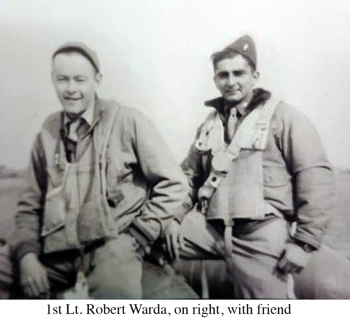 1st Lt. Robert Warda with friend copy