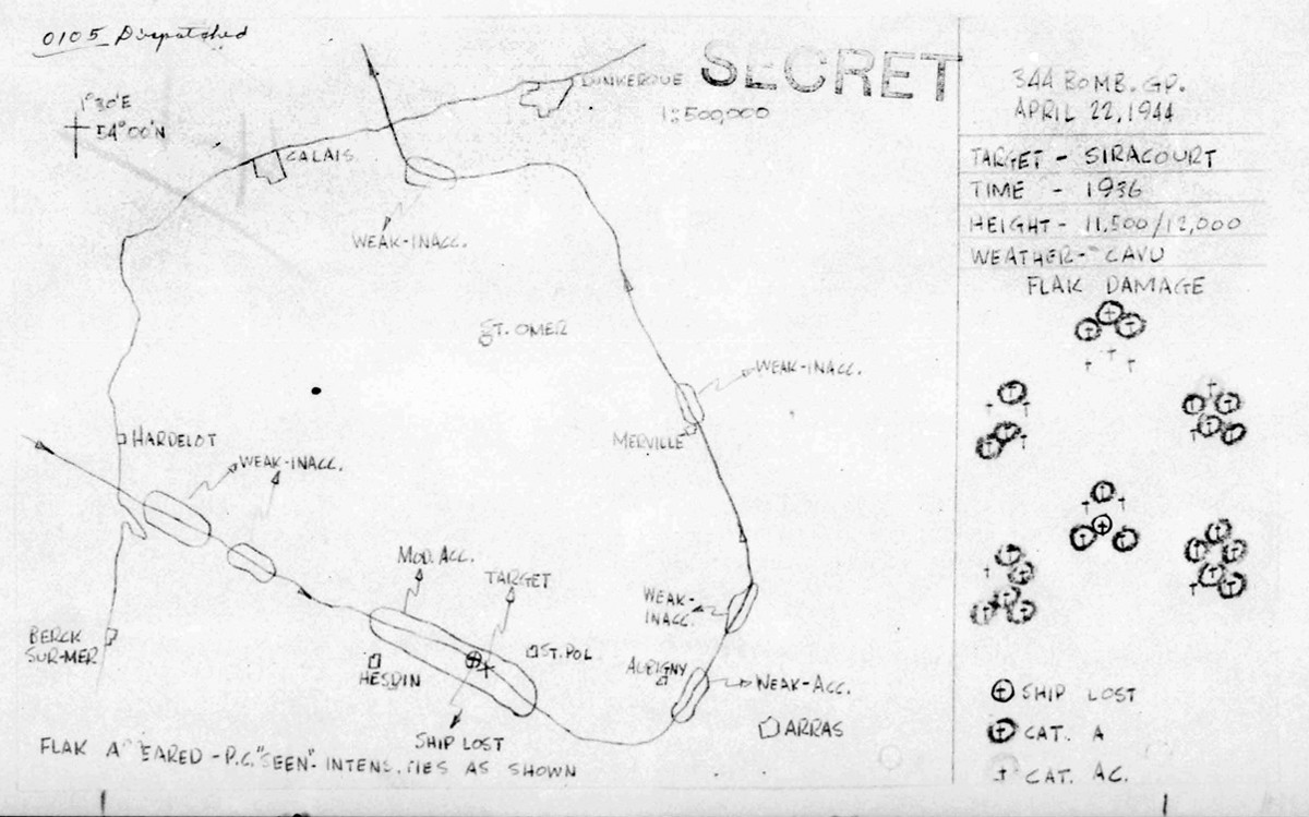 B0288 p140 Map 22 April, 1944