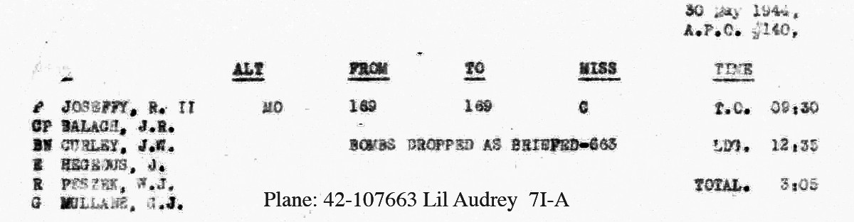 B0290 p130 Curley LL May 30, 1944