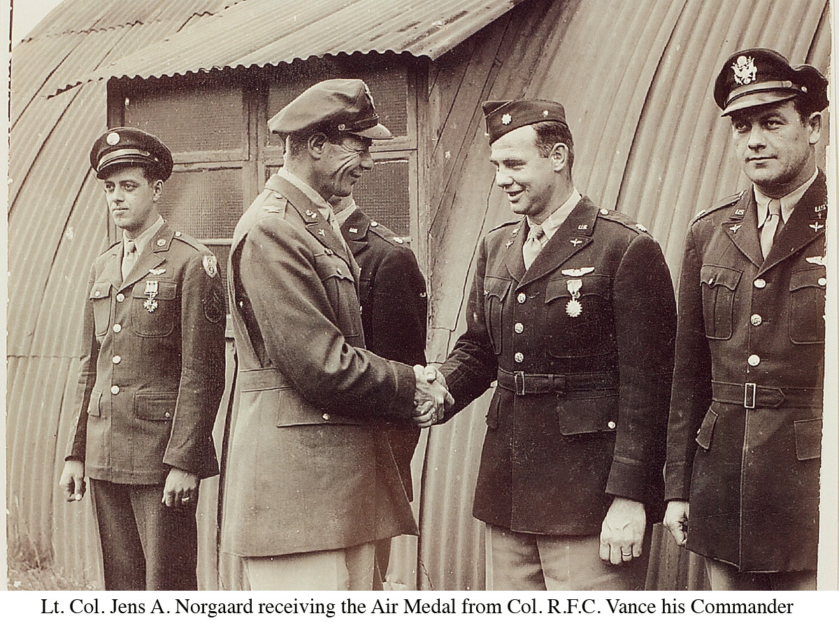 Norgaard Receiving Air Medal