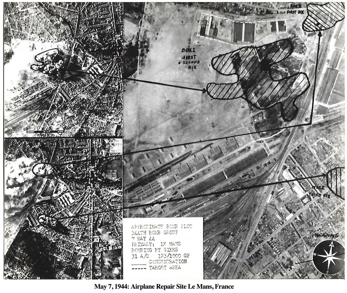 344Bomb May 7, 1944 Le Mans