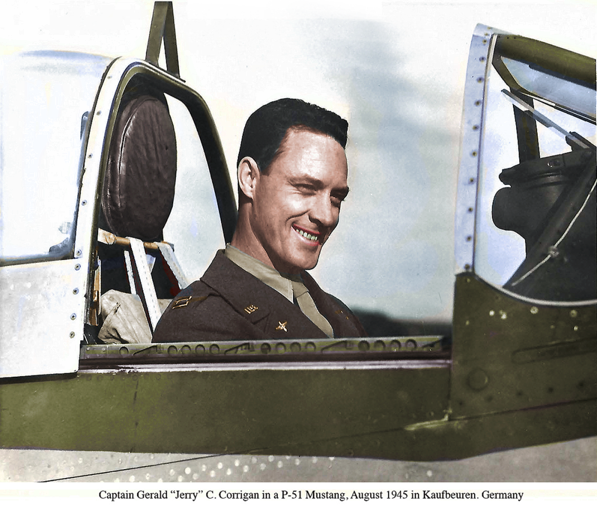 Corrigan in P-51 Colorized